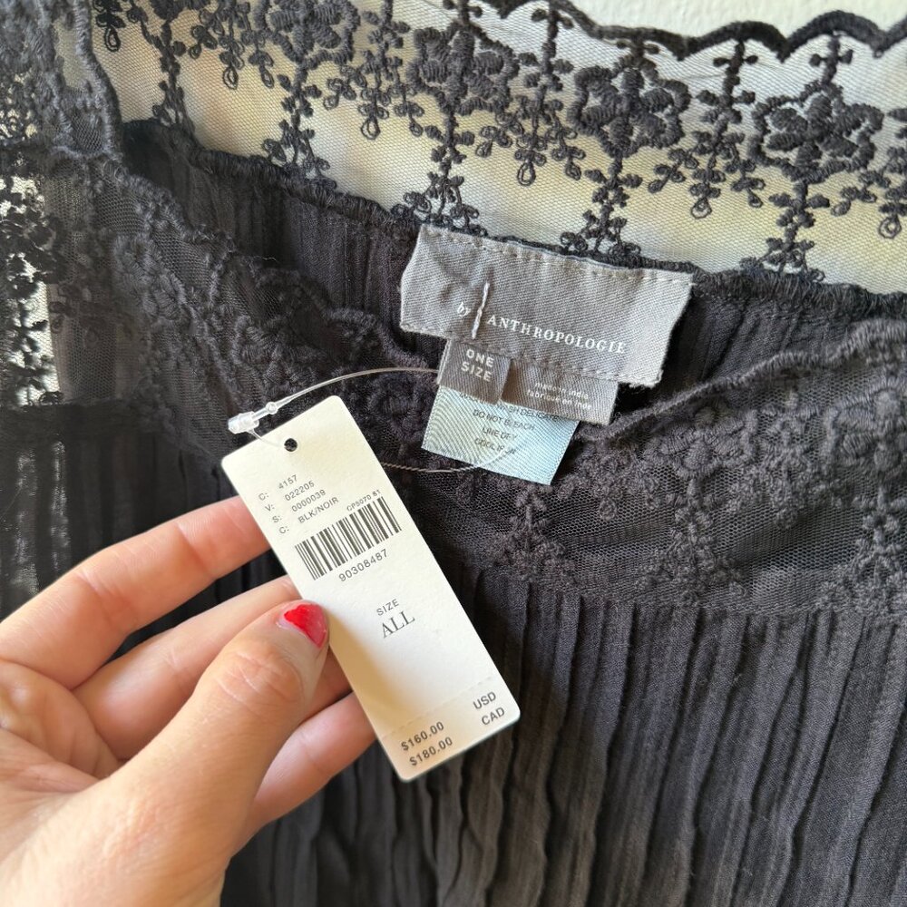 Anthropologie, Black, Long Lace Coverup, OS - Picture 4 of 4